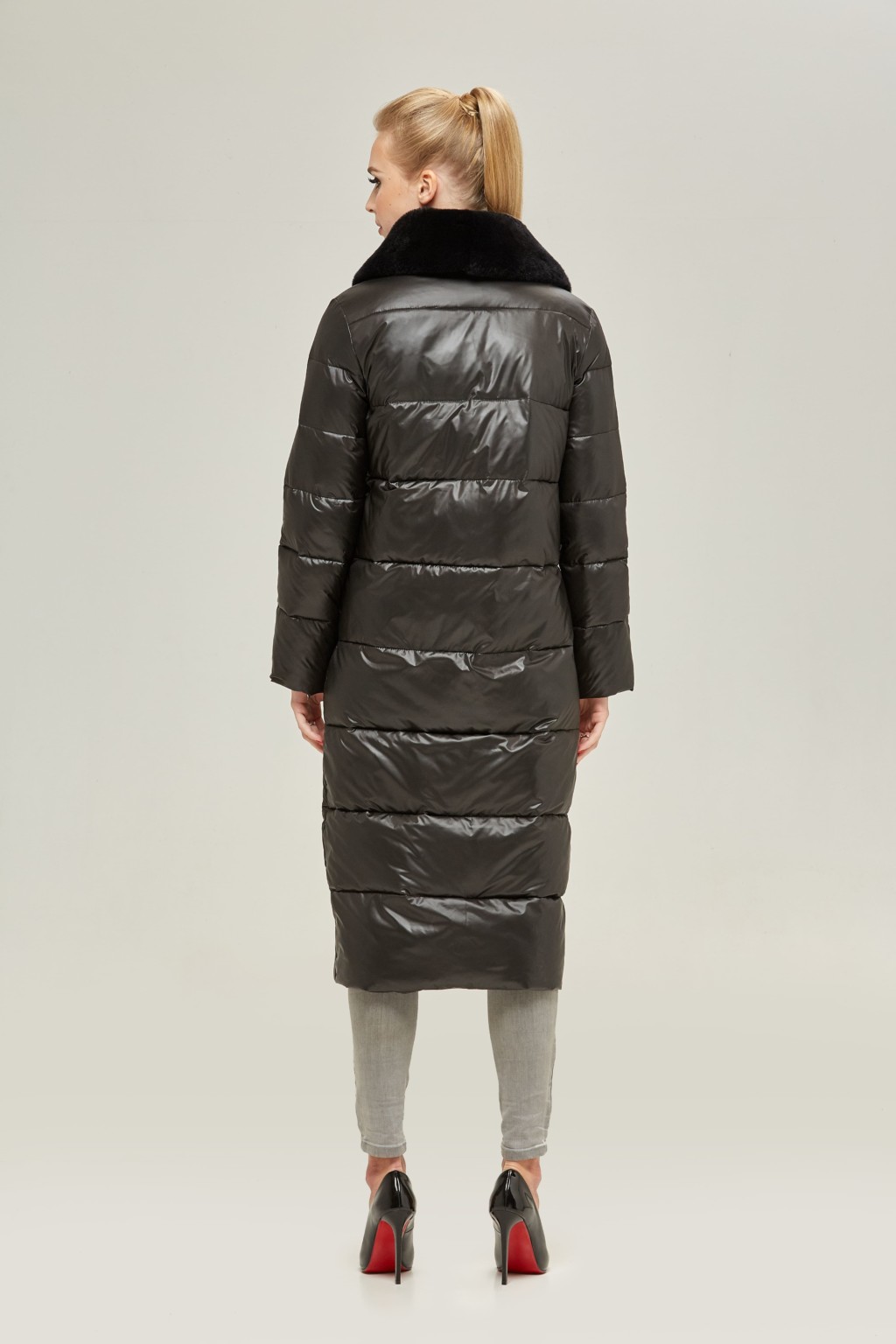 Зимний пуховик Mila Nova К-90 черный — изображение 3