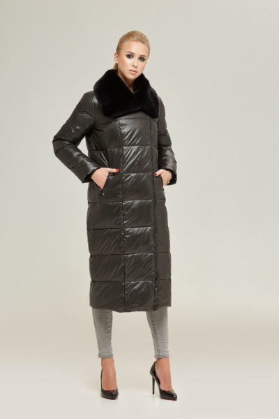 Зимний пуховик Mila Nova К-90 черный