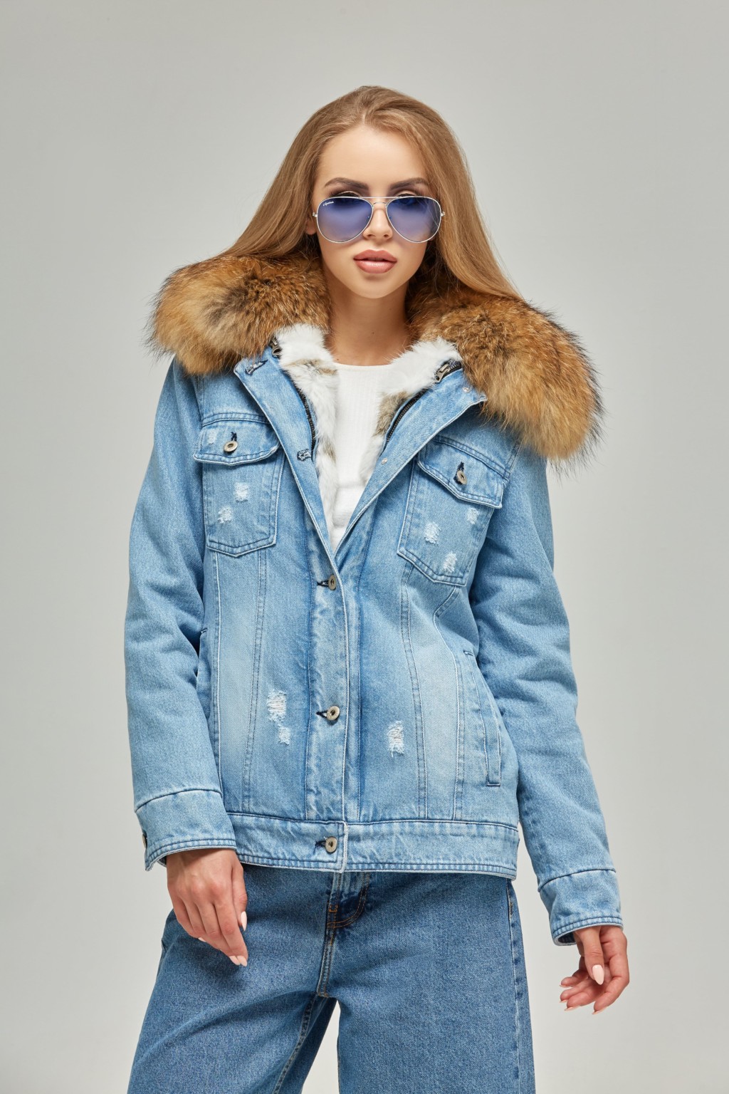 Зимняя парка Mila Nova П-56 синий — изображение 2