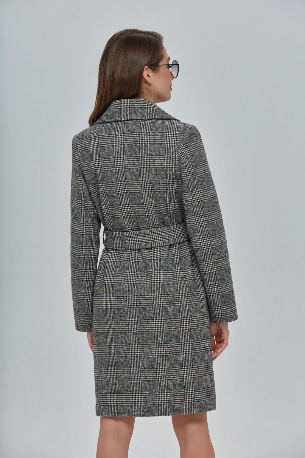 Демисезонное пальто Mila Nova ПВ-89 серое — изображение 3