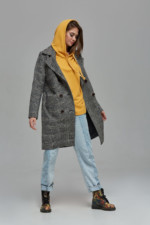 Демисезонное пальто Mila Nova ПВ-89 серое — изображение 2