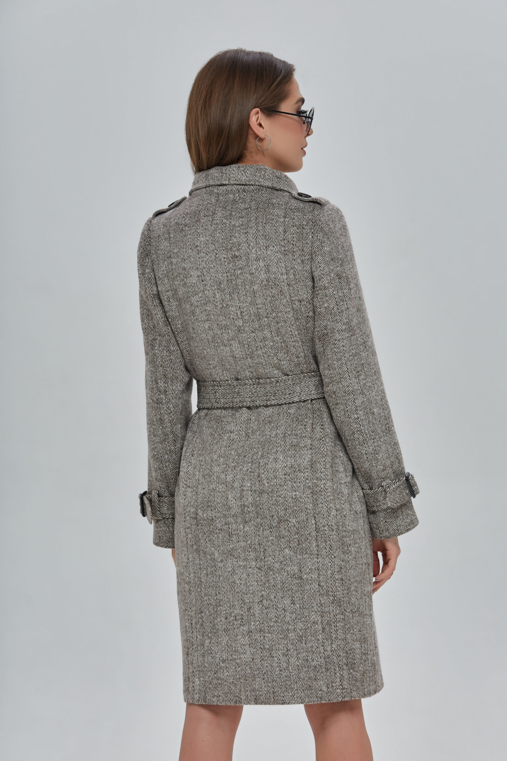 Демісезонне пальто Mila Nova ПВ-91 коричневе - Зображення 2