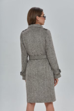 Демісезонне пальто Mila Nova ПВ-91 коричневе - Зображення 2