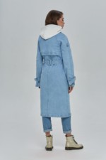 Демисезонный тренч Mila Nova Q-40 голубой — изображение 2