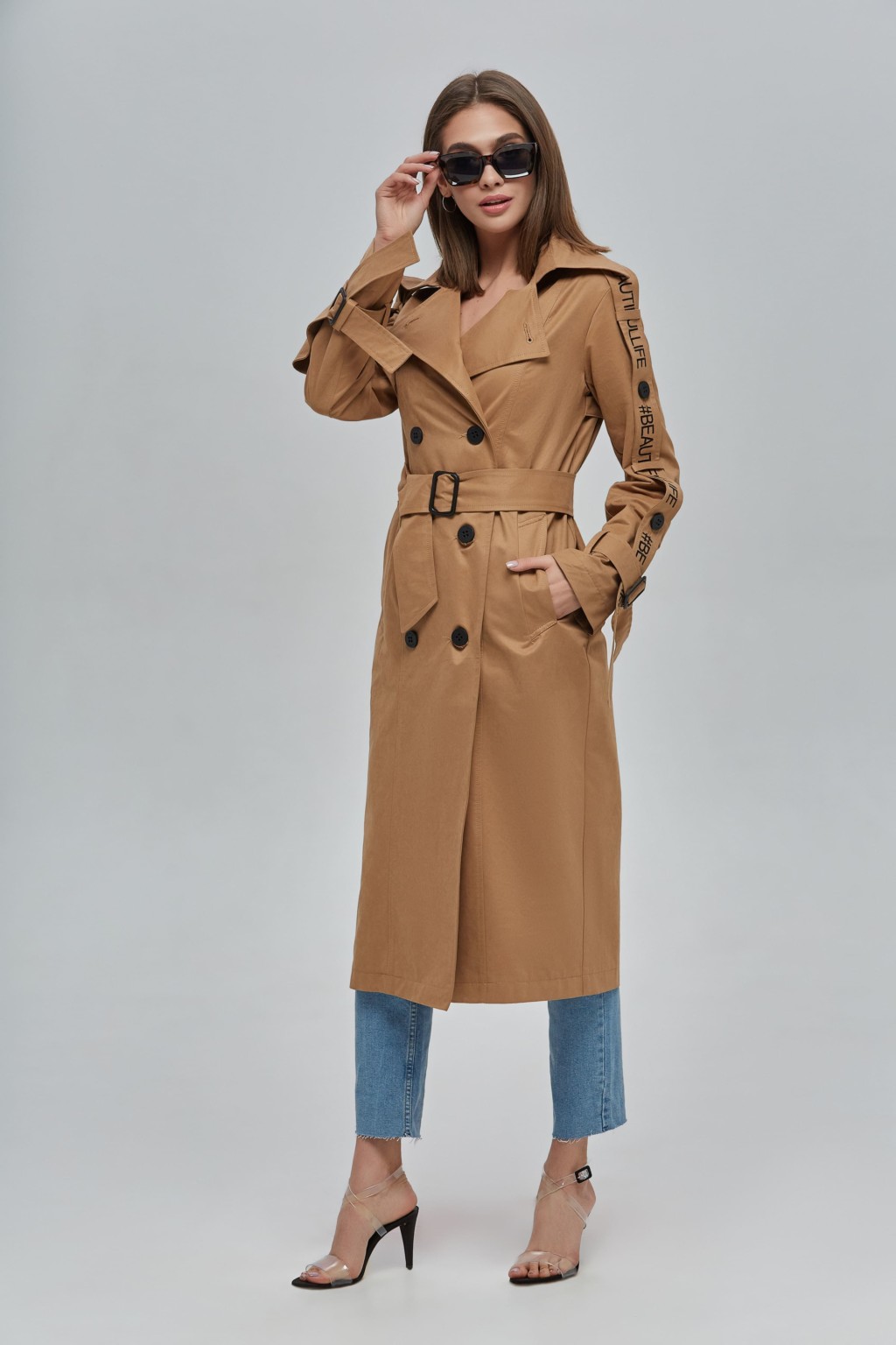 Демисезонный тренч Mila Nova Q-44 кемел — изображение 2