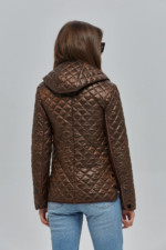 Демисезонная куртка Mila Nova К-95 шоколад — изображение 4