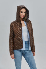 Демисезонная куртка Mila Nova К-95 шоколад — изображение 2