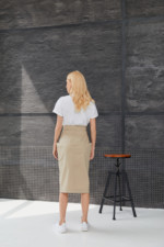 Летняя юбка Mila Nova J-5 бежевый — изображение 3