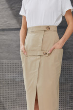 Летняя юбка Mila Nova J-5 бежевый — изображение 2