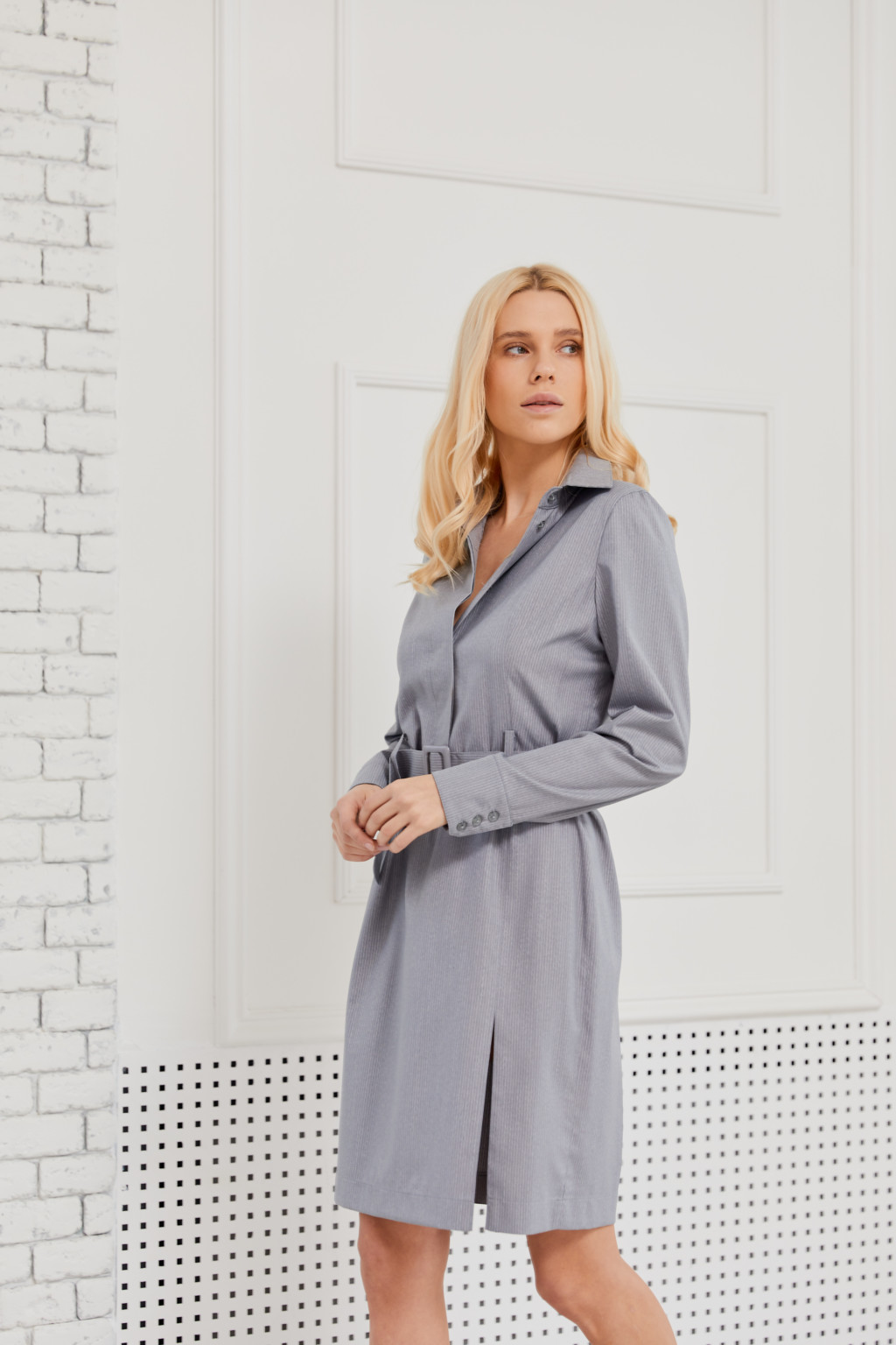 Летнее платье Mila Nova J-11 серое — изображение 2