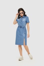 Летнее джинсовое платье Mila Nova J-17ex синий