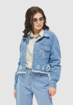 Джинсовая куртка Mila Nova Q-58 голубой — изображение 2