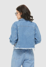 Джинсовая куртка Mila Nova Q-58 голубой — изображение 3