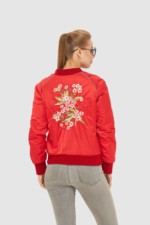 Демисезонная куртка Mila Nova КВ-11 красная — изображение 2