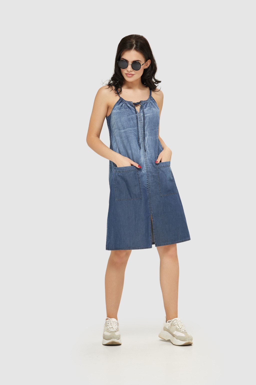 Летнее джинсовое платье Mila Nova Ф-89 синий — изображение 2