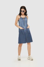 Летнее джинсовое платье Mila Nova Ф-89 синий — изображение 2