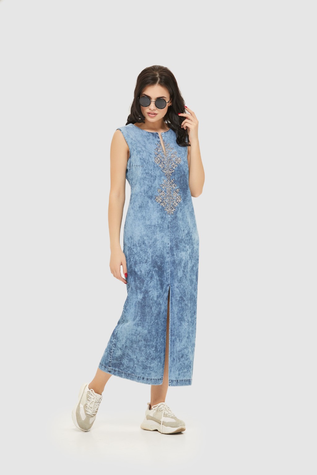 Летнее Платье Mila Nova Ф-87 синий — изображение 1