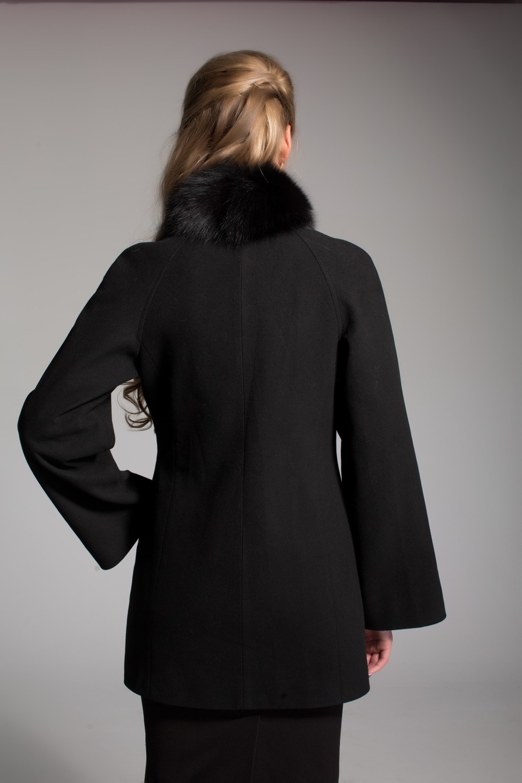Зимове пальто Mila Nova З-37 чорний - Зображення 2