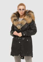 Зимняя парка Mila Nova П-88 черная — изображение 3