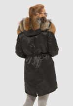 Зимняя парка Mila Nova П-88 черная — изображение 6