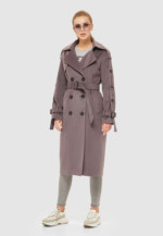Демисезонное пальто Mila Nova ПВ-93 темная фреза