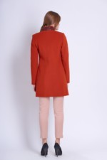 Демисезонное Пальто Mila Nova А-8 терракот — изображение 3