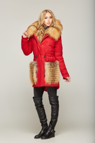 Зимняя Парка Mila Nova П-41ех красный