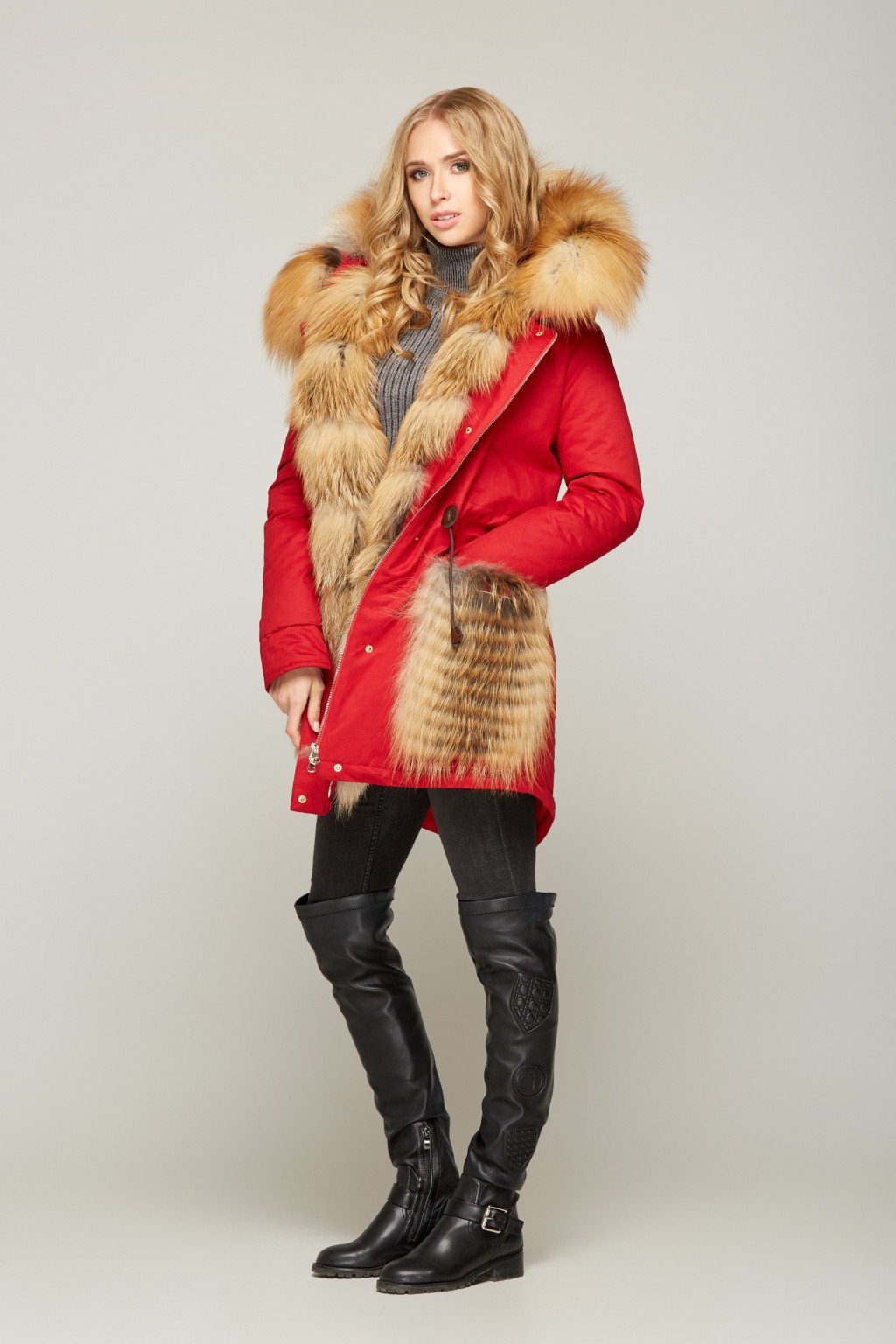 Зимняя Парка Mila Nova П-41ех красный — изображение 2