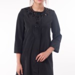 Демісезонний плащ Mila Nova А-6пл чорний