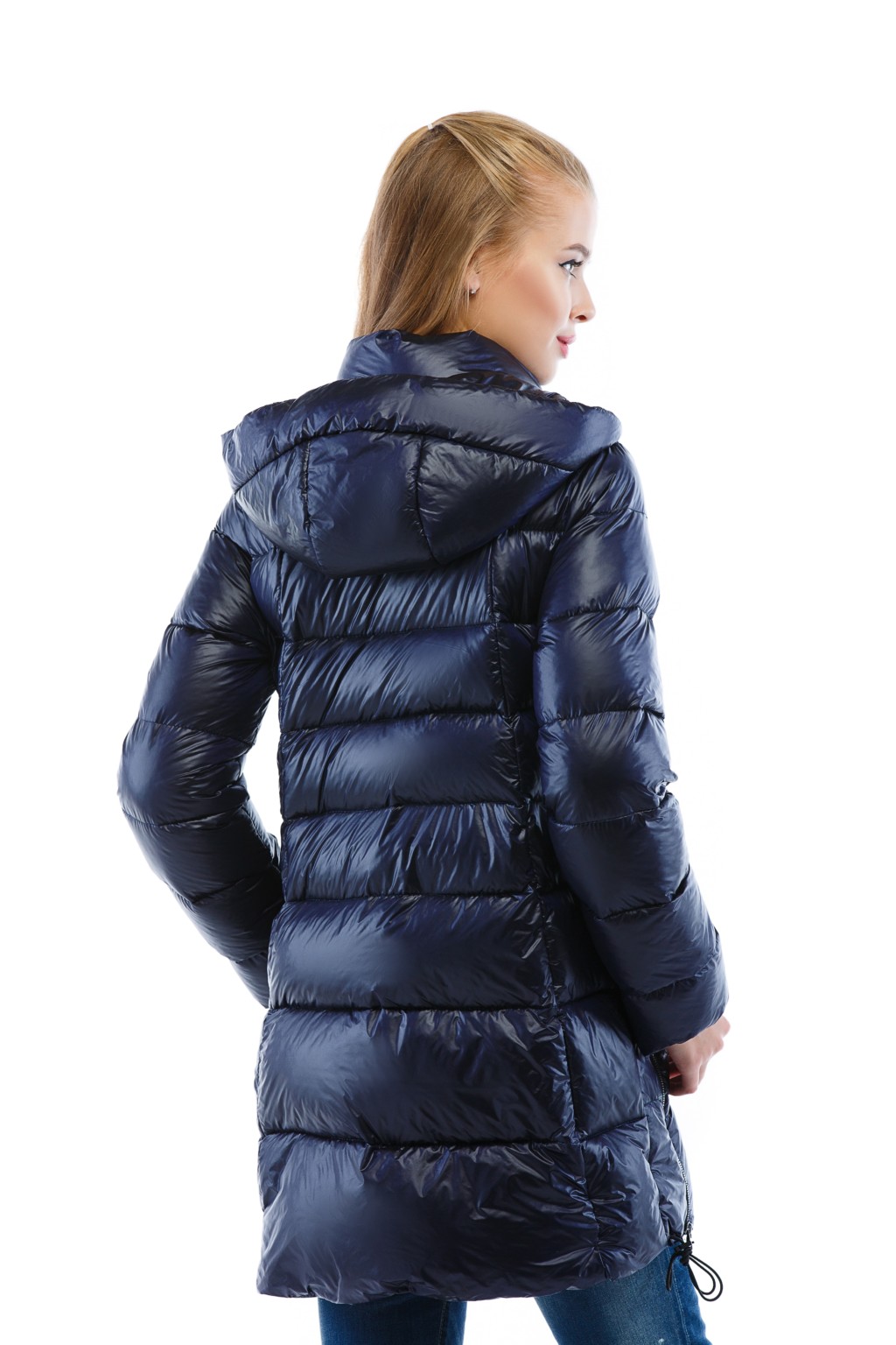 Зимний пуховик Mila Nova К-33 синий — изображение 2