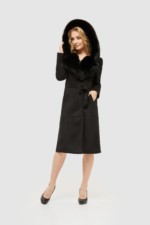 Зимняя дубленка Mila Nova Д-148 черная — изображение 6