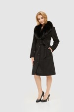 Зимняя дубленка Mila Nova Д-148 черная — изображение 5