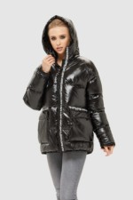 Зимняя куртка Mila Nova К-97 черная — изображение 2