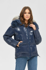 Зимняя куртка Mila Nova К-104 синий — изображение 2