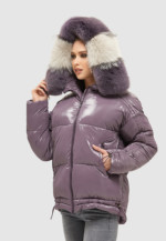 Зимняя куртка Mila Nova К-104 сирень — изображение 3