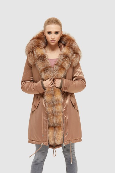 Зимняя парка Mila Nova П-96 капучино