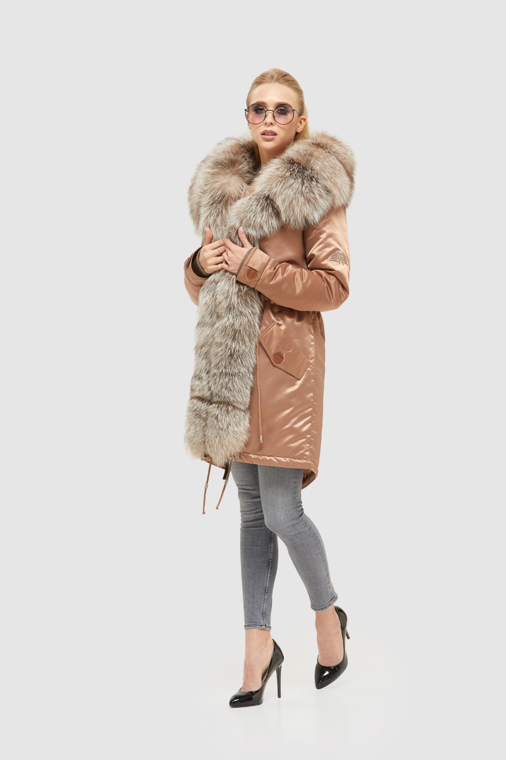 Зимовая парка Mila Nova П-96єх капучино - Зображення 5