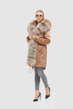 Зимовая парка Mila Nova П-96єх капучино - Зображення 5