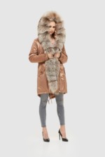 Зимовая парка Mila Nova П-96єх капучино - Зображення 3