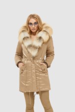 Зимняя парка Mila Nova П-96ех бежевый — изображение 2