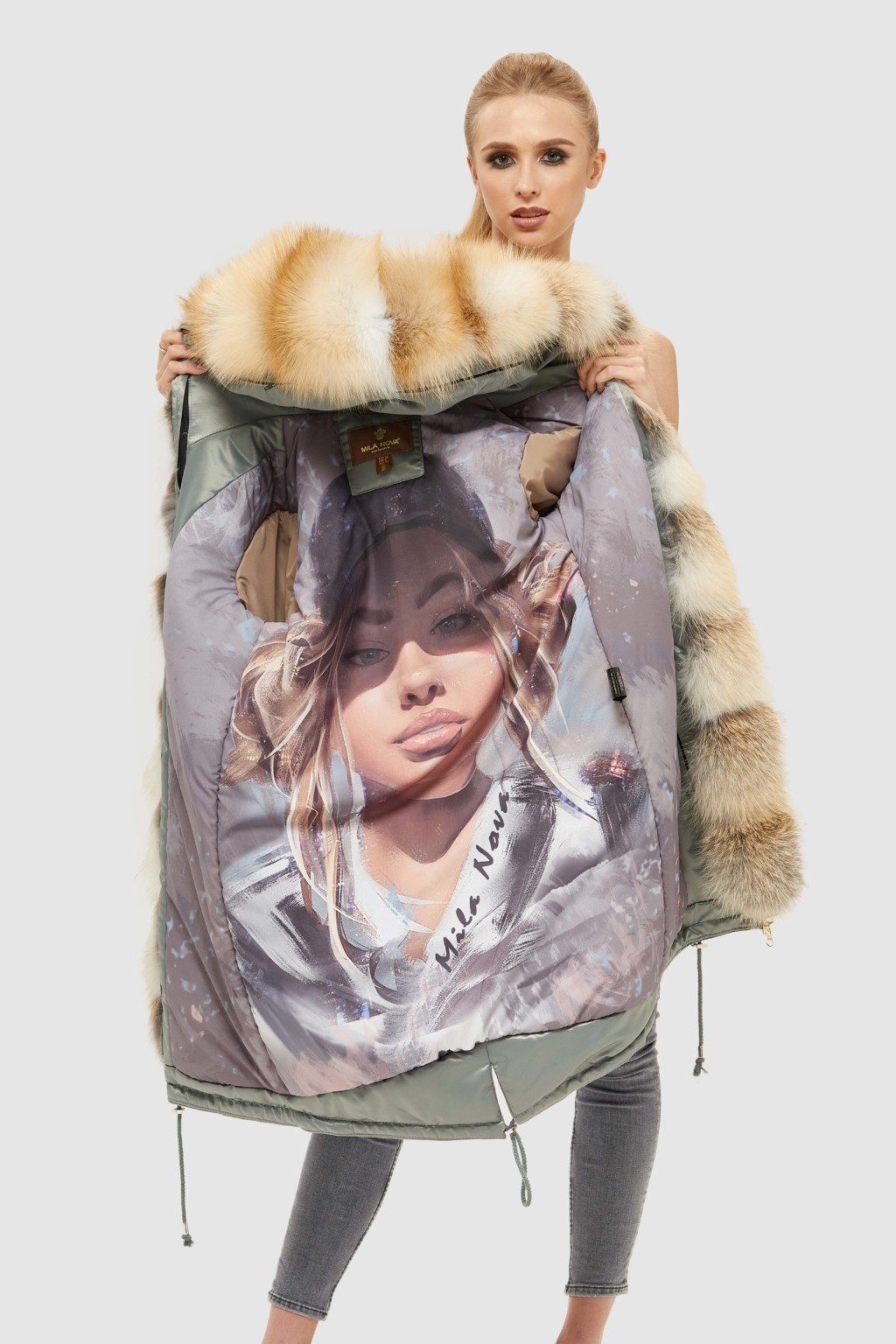Зимняя парка Mila Nova П-96ех бирюза — изображение 6