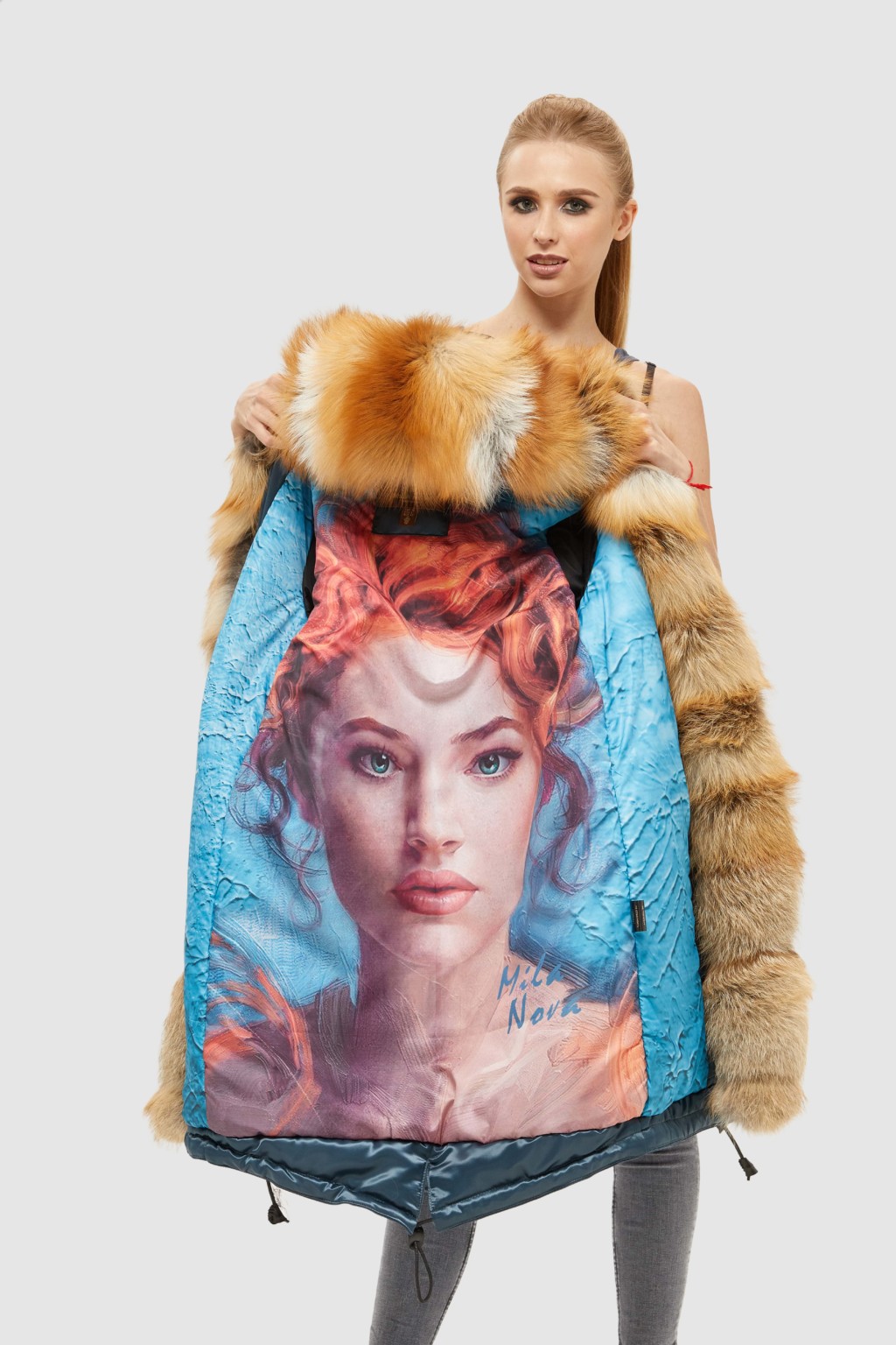 Зимняя парка Mila Nova П-96ех цвет морской волны — изображение 6