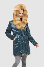 Зимняя парка Mila Nova П-96ех цвет морской волны — изображение 4
