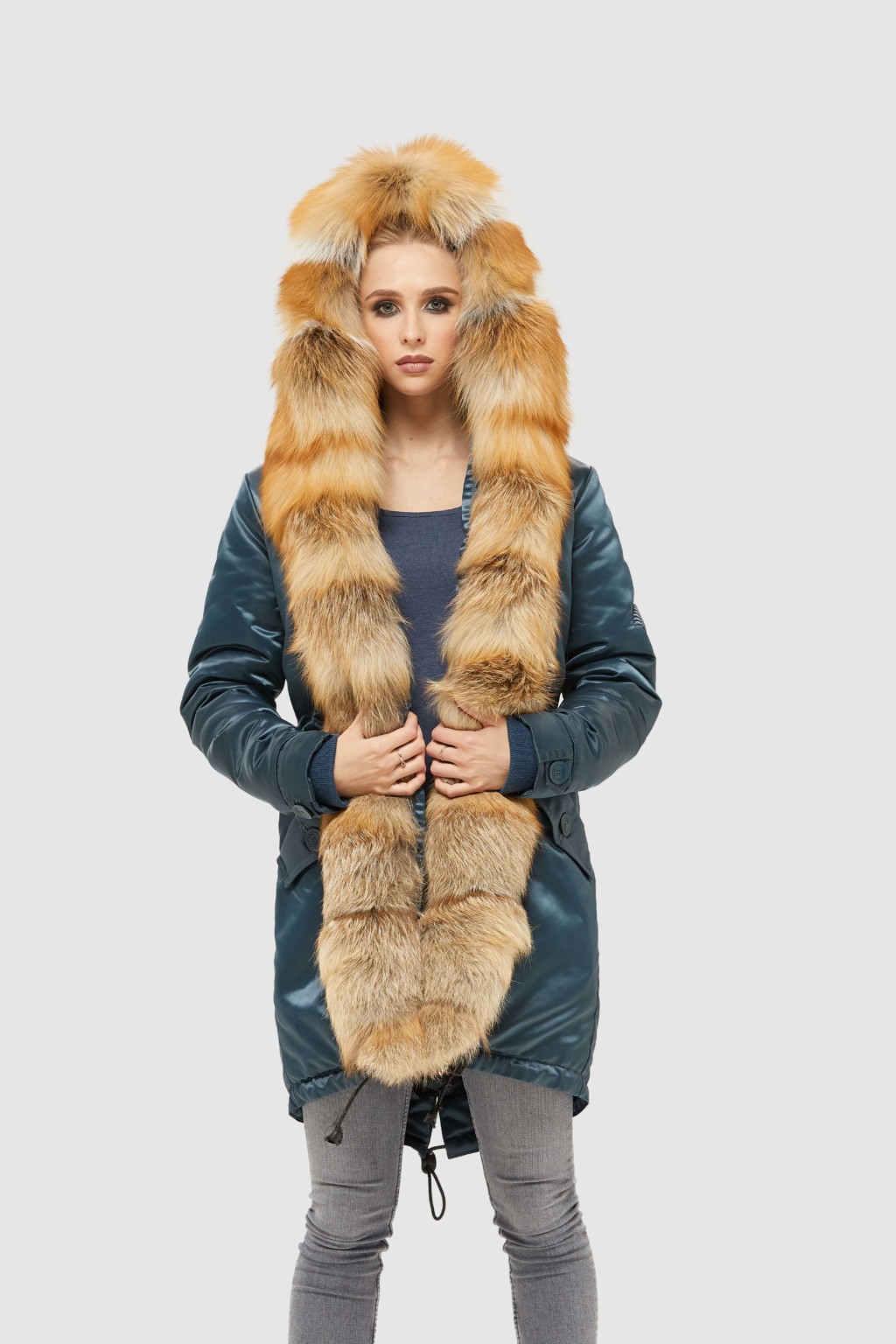 Зимняя парка Mila Nova П-96ех цвет морской волны — изображение 2