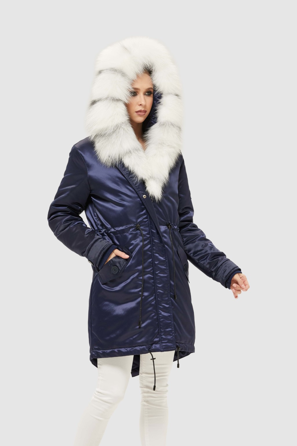 Зимняя парка Mila Nova П-96ех синий — изображение 2