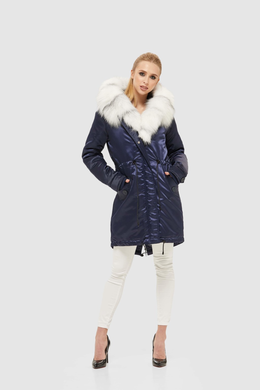Зимняя парка Mila Nova П-96ех синий — изображение 4