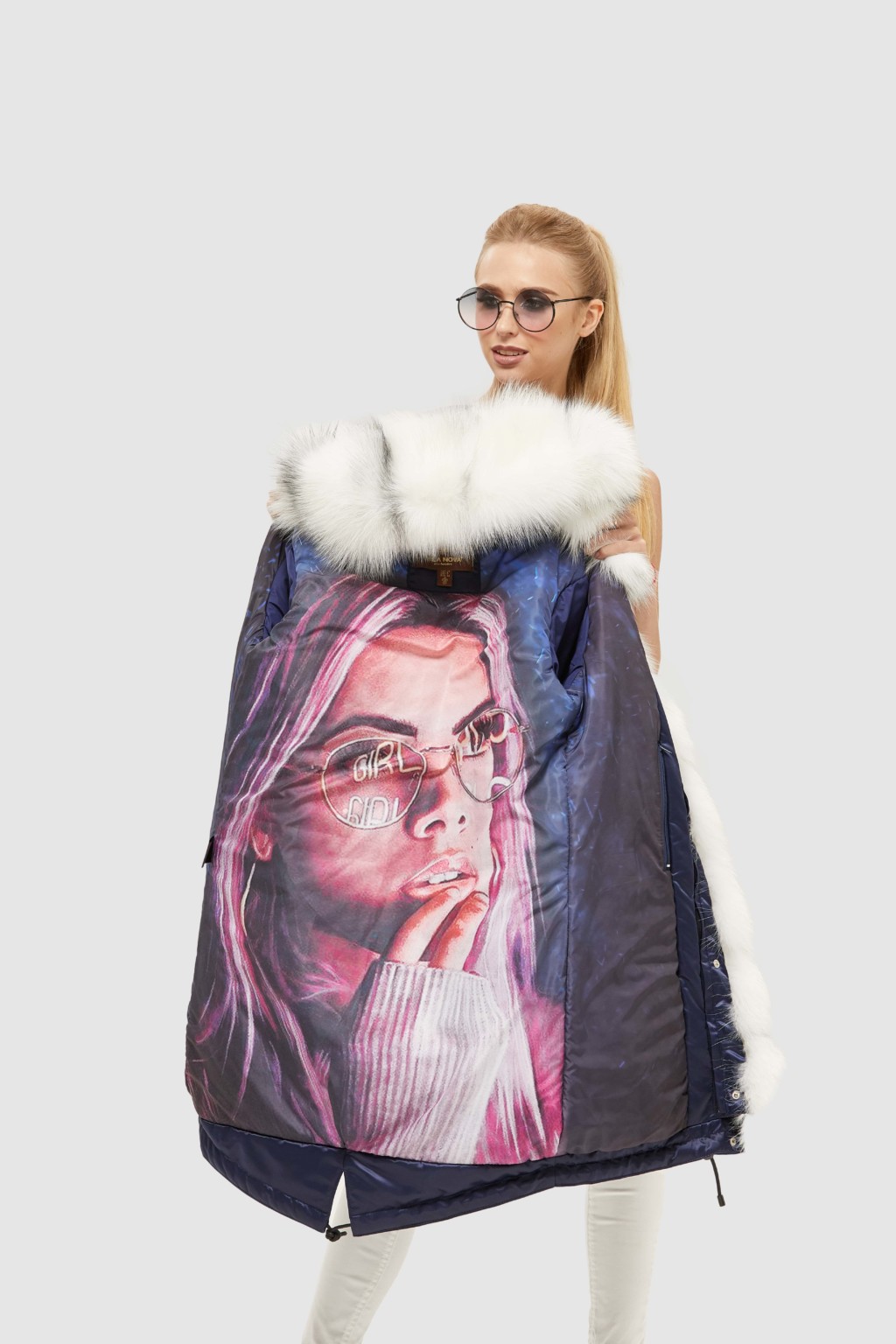 Зимняя парка Mila Nova П-96ех синий — изображение 7