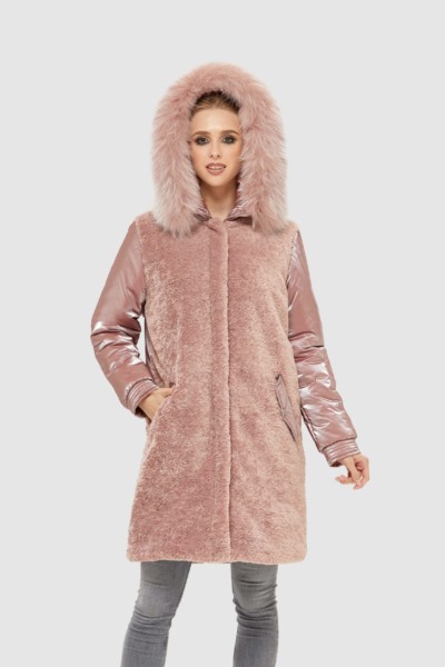 Зимняя куртка Mila Nova К-101 розовая