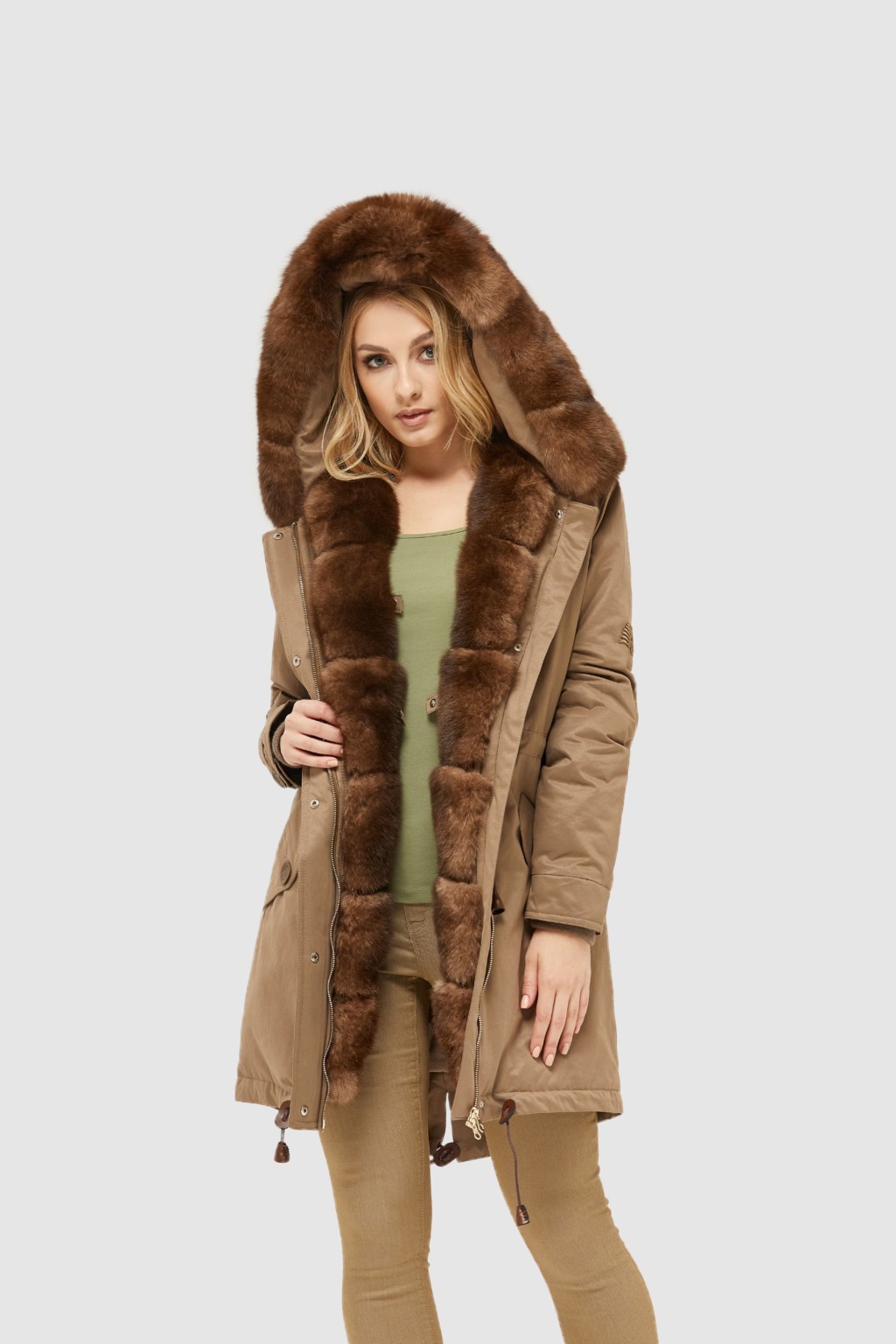 Зимняя парка Mila Nova П-94 капучино — изображение 2