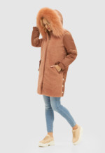 Зимняя куртка Mila Nova К-101 капучино — изображение 2